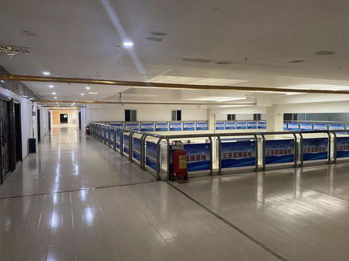 2023年7月,東盟農特產品交易中心三樓只有零星幾家做直播業(yè)務的茶葉公司,沒有發(fā)現(xiàn)中廣通公司的痕跡。(   /圖)